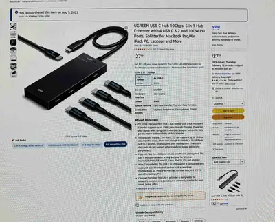 UGreen connector 10gb speed for each port, View more