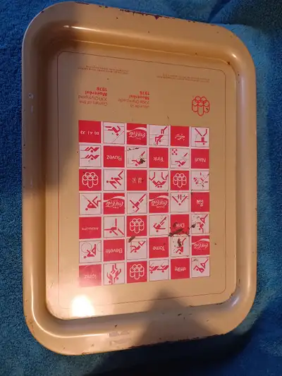 Vintage 1976 Coca-Cola Montreal Olympic tray, View more