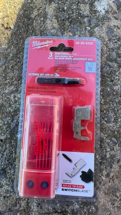 Milwaukee 48-25-5225 SWITCHBLADE 1½ po – 3 lames / blades, View more