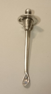 Antique Rare Silverplated Snuff Spoon