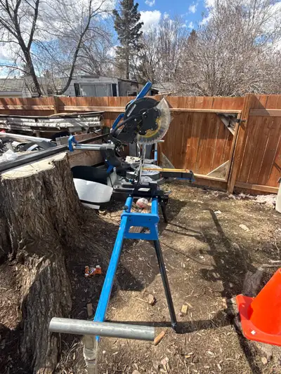 12 inch Mastercraft chopsaw with stand, View more