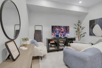 Welcome to this beautifully designed legal basement suite in the highly desirable River's Edge commu...