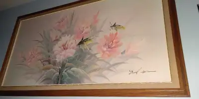 Framed Floral Painting, View more