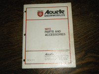 Alouette Snowmobiles 1973 Parts and Accessories parts Manual