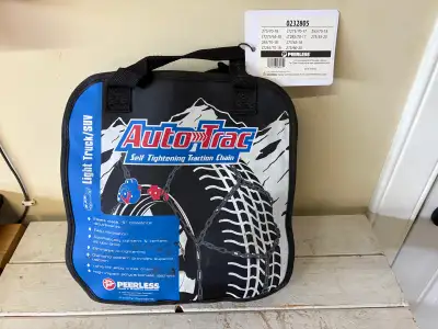 A pair of Peerless AUTO-TRAC® Tire Chains For Light Truck & SUV Tires ** See second picture for appl...