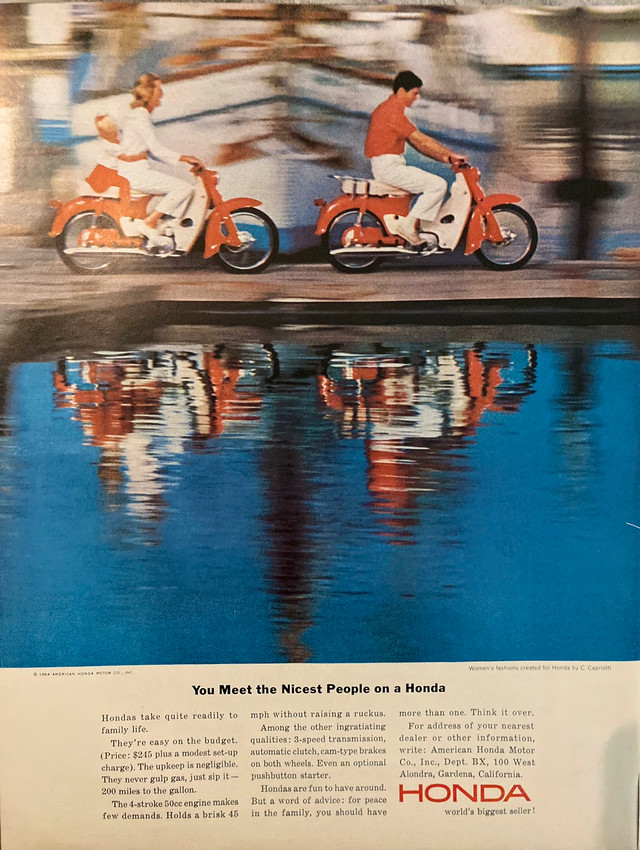 1964 Honda 50CC Original Ad in Arts & Collectibles in North Bay