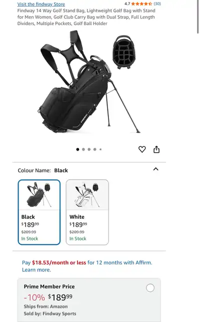 Findway Golf Bag, View more