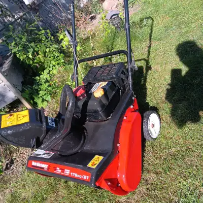 YardMachines 21" Single Staged Electric Start Snowblower As New, View more