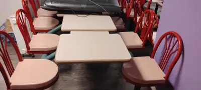 Retro table and chairs, View more