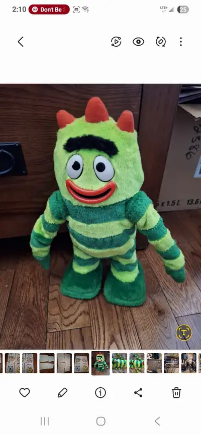 Selling Brobee singing/dancing toy from Yo Gabba Gabba as son is into gaming now. Willing to ship or...