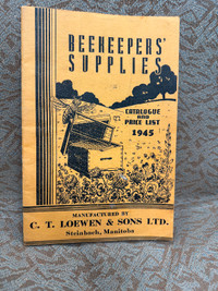 BEEKEEPERS SUPPLIES CATALOGUE 1945 STEINBACH LOEWEN & SONS