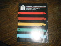 International Truck Exterior Paint and Interior Trim Colors