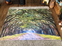 Free Fabric print artwork tree archway 