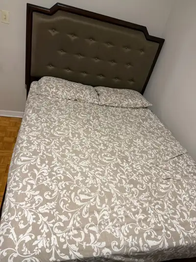 Queen Bed Frame and Mattress, View more