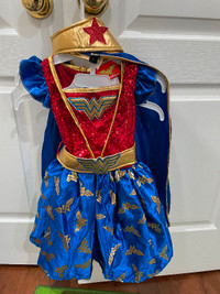 Wonder women - girls costume size 5-6 years