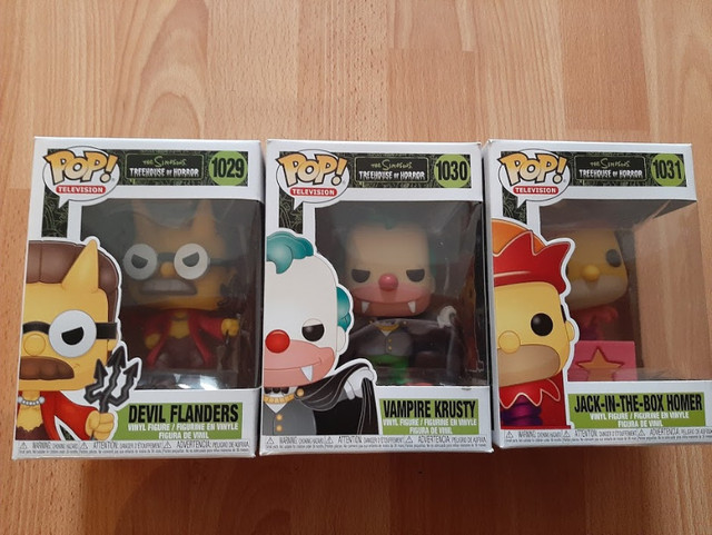 Funko Pop The Simpsons Treehouse of Horror and Exclusives in Toys & Games in Oshawa / Durham Region