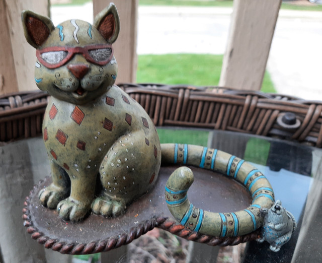 Vintage Jazzy Cat with mouse Voltive Holder Nancy Bohm Cherison in Arts & Collectibles in Norfolk County - Image 2