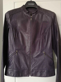 Women's Danier Purple Leather Jacket 