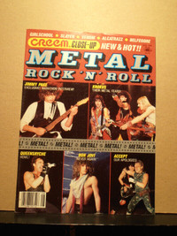 Creem magazine aug 1985 Metal/Rock N' Roll cover
