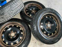 Used snow tires on rims