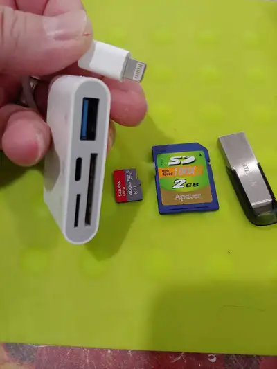 iPhine 4 in 1 Card Reader Adapter with Lighning chargi, View more