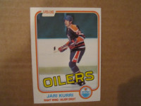 Hockey Rr. card Jari Kurri 1981-2 OPC # 107 Ad 3NEw Price #9