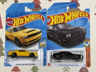 18 DODGE CHALLENGER SRT DEMON Rare colours Price is -$ 10 each