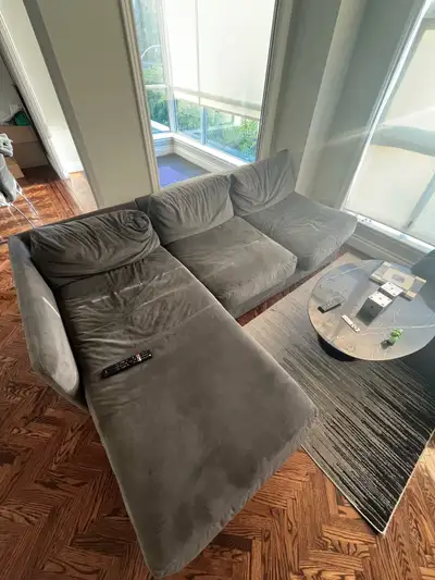 ️ Grey Sectional Sofa , View more