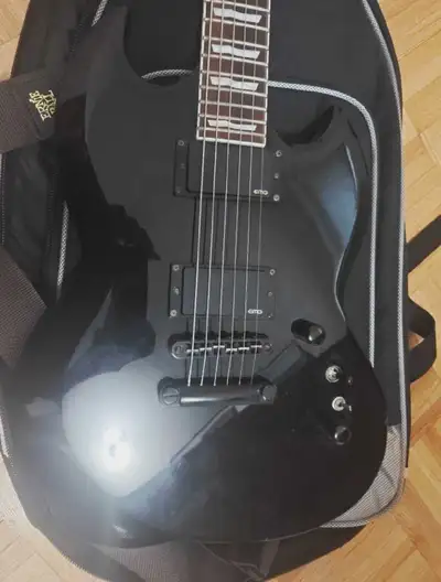 Ltd 201b guitar + Axe I/O one audio interface + pedals, View more