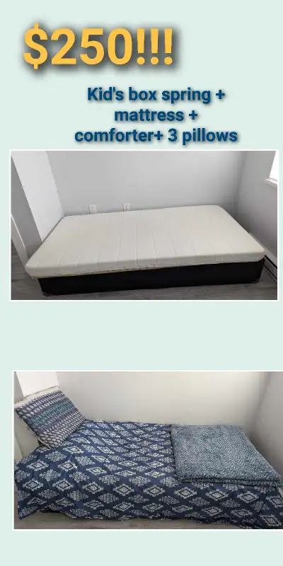 Kid mattress & box spring, View more