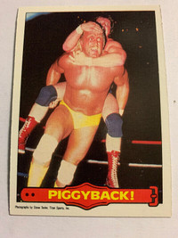 1985 Series 2 O-Pee-Chee WWF Wrestling #39 Hulk Hogan Piper Card