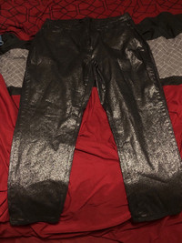 black shimmer pants size xl