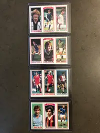 1981-82 Topps English League EPL Soccer Cards 
