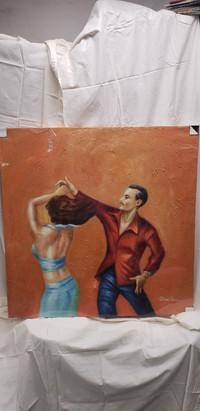 Frame showing flamenco dancers