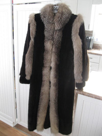 Manteau de vison et renard argenté en parfaite condition