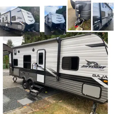 2022 Jayco 26ft. JayFlight SLX BAJA Double Axle, Off Road Tires, with tire locks, Tow Stabilizer, Ba...