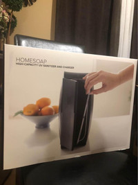 HomeSoap High-Capacity UV Sanitizer & Charger (New in Box)