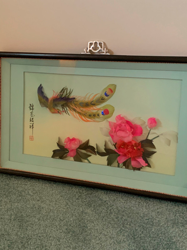 Bird and Flower Shadow Box Art Picture in Arts & Collectibles in Edmonton - Image 2