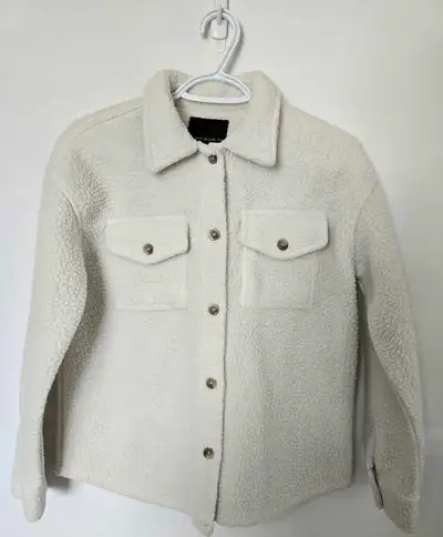 Girls Silver Jeans Fleece Button Up Spring Jacket, View more