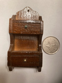 Vintage Miniature Dollhouse Hanging Kitchen Spice Cabinet