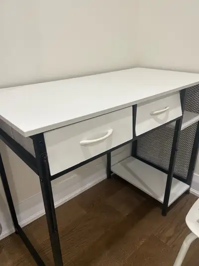 White &black desk, View more