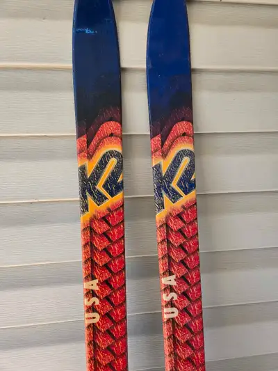 Used condition K2 Team USA Select 7.2 Sport Sidecut downhill Skis (175cm) + Marker m29v Twincam bind...