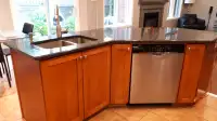 Granite kitchen countertop 2-piece
