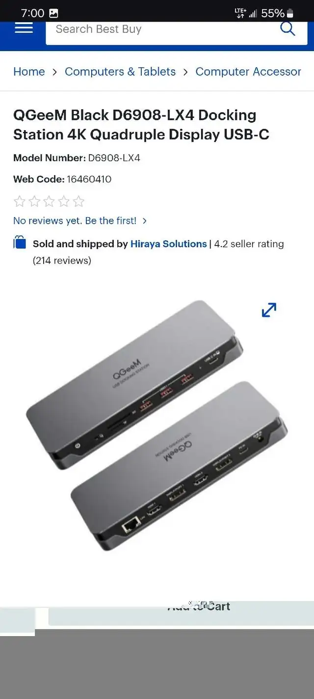 QGeeM Docking Station  in Laptop Accessories in Hamilton - Image 3