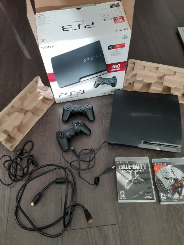 Mint Playstation 3 console with box 3 controllers ps 3 games ps3 in Sony Playstation 3 in Vancouver