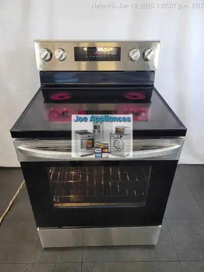 Cuisinière électrique LG (Novembre 2024) Delivery possible – Modèle LREL6321S Design : Finition élég...