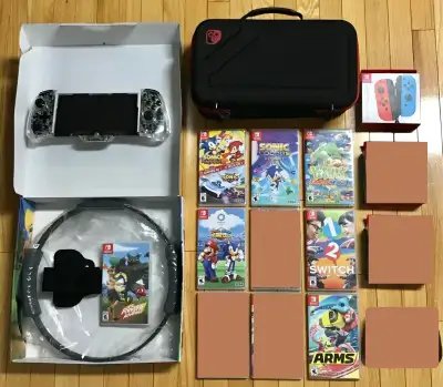 Switch Games + Items_Mario/Zelda/Pokemon/ Controllers/Grips/Dock, View more