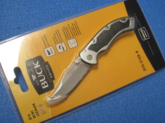 New BUCK MINI ICEMAN Folding Knife in Fishing, Camping & Outdoors in Muskoka - Image 9