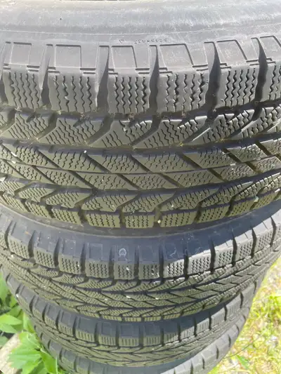 215 / 70 R16 winter tires on rims, tires have lots of tread, 5 bolt pattern rims was on 2012 Nissan...