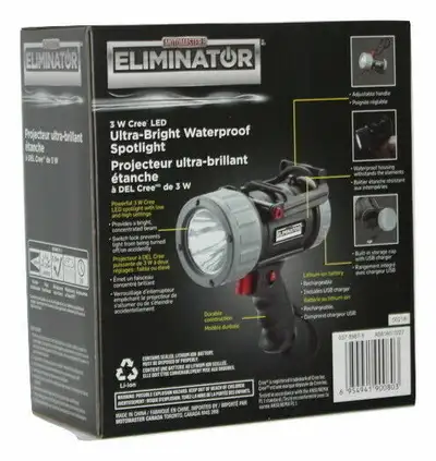 MOTOMASTER Eliminator Waterproof Ultra-bright Spotlight 3W LED, View more